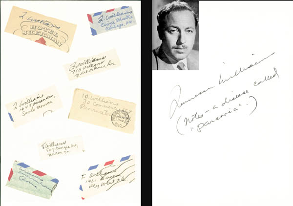 Tennesse Williams' Letters to Donald Windham